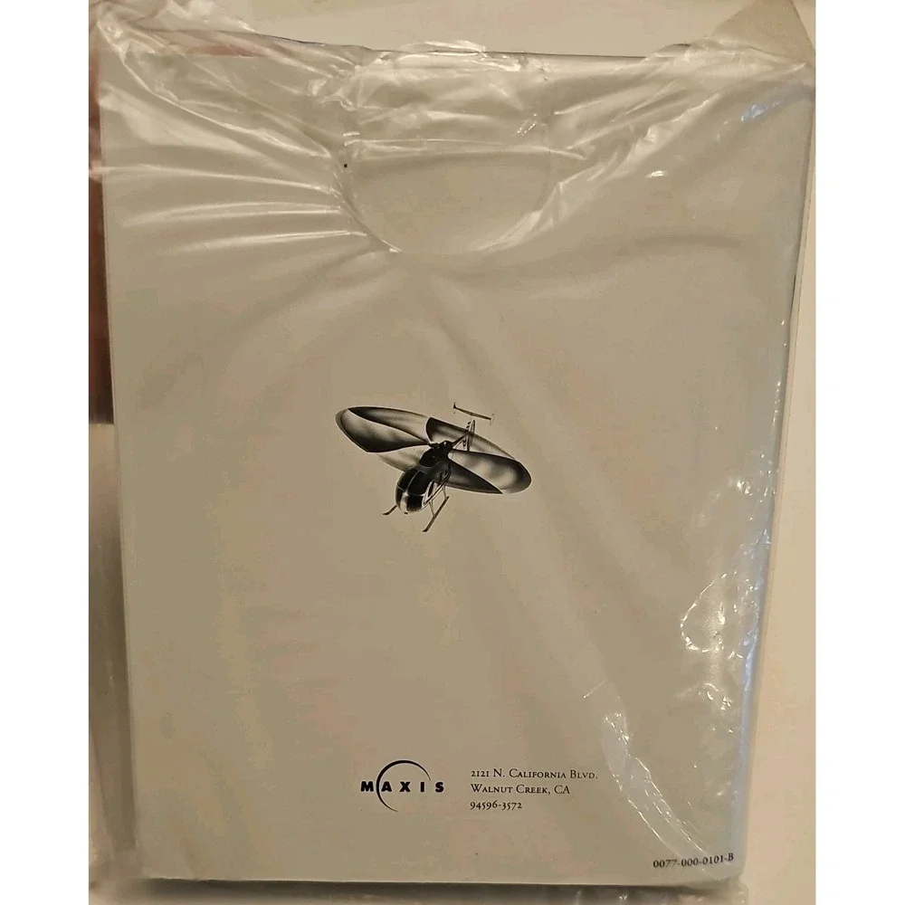 SimCopter PC 1996 Maxis Big Box Simulation Game New Sealed with Manual